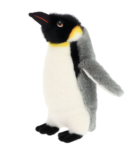 Élethű, álló plüss császárpingvin, 20 cm (Keel Toys, Keeleco)