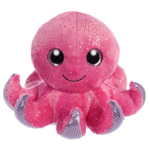 SeaStar, a csillogó szemű rózsaszín plüss polip, 18 cm (Aurora, Sparkle Tales)