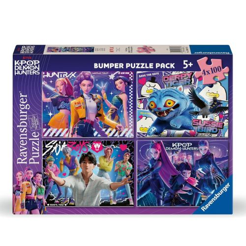 K-pop démonvadászok: 4x100 db-os puzzle (Ravensburger, 12004757)