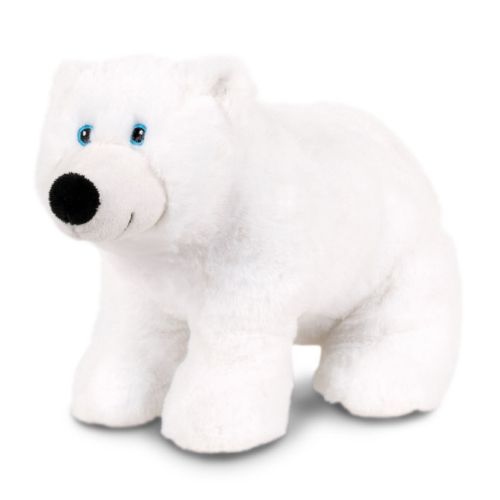 Vidám, álló plüss jegesmedve, 20 cm (Semo, Eco-Edition)
