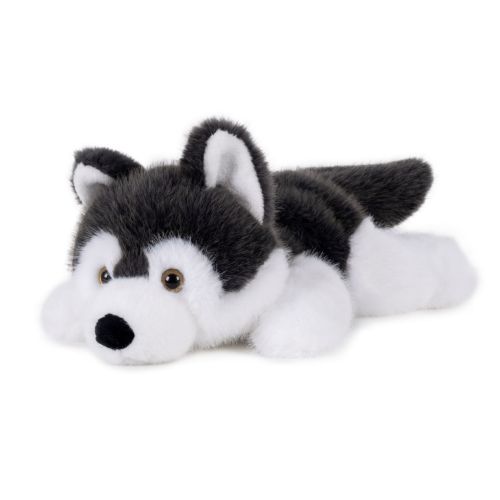 Fekvő, puha plüss husky kutya, 25 cm (Semo, Fluffies)