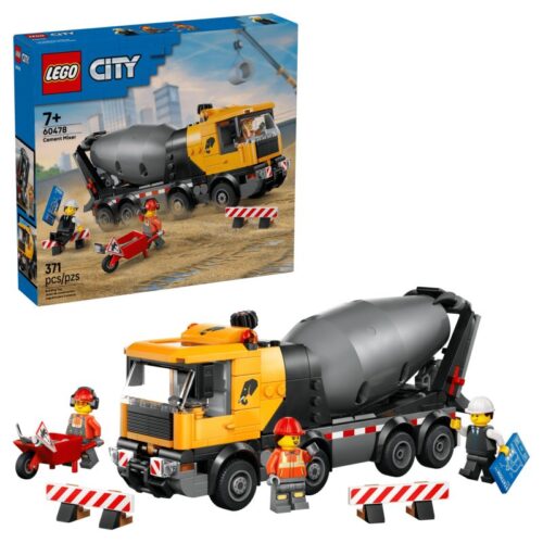 Betonkeverő teherautó (LEGO City, 60478)