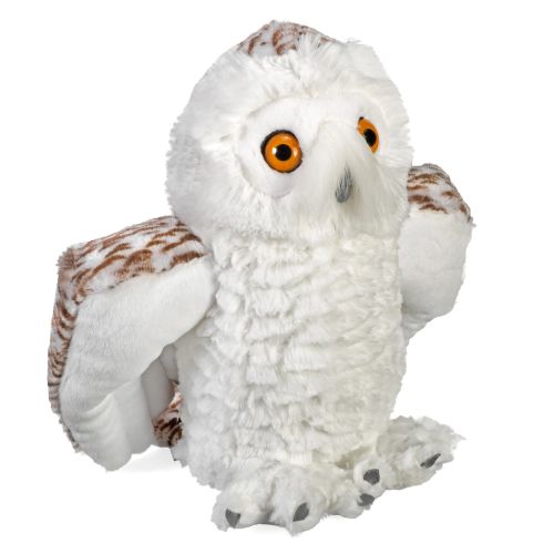 Barna-fehér plüss hóbagoly, 30 cm (Wild Republic, Cuddlekins)