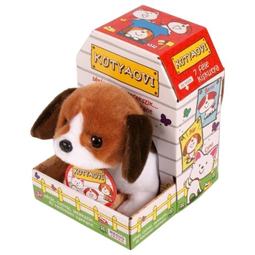 Bigi, a sétáló, ugató Beagle plüss kutyus (20 cm)