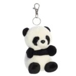 Bamboo, az ülő plüss panda kulcstartó, 10 cm (Aurora, Palm Pals)