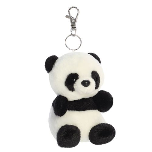 Bamboo, az ülő plüss panda kulcstartó, 10 cm (Aurora, Palm Pals)