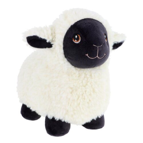 Álló, feketeorrú plüss bárány, 25 cm (Keel Toys, Keeleco)