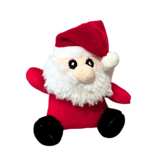 Tenyérnyi plüss Mikulás (10 cm)