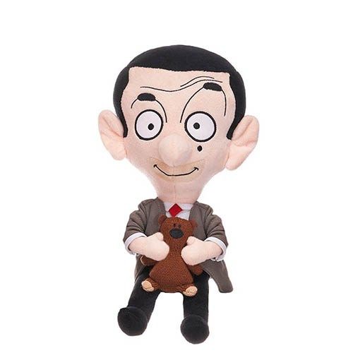 Mr. Bean: Mr. Bean plüssfigura Teddy macival a kézben, 25 cm