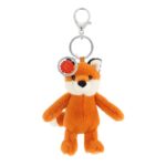 Plüss róka kulcstartó, 14 cm (Keel Toys, Keeleco Enchanted World)