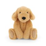 Ülő, pihe-puha plüss barna kölyök kutya, 20 cm (Keel Toys, Keeleco Enchanted World)