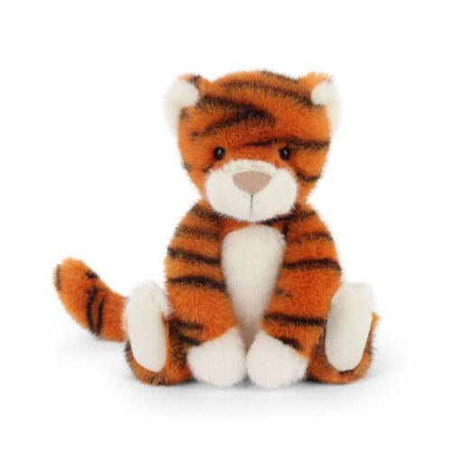 Ülő, pihe-puha plüss tigris, 20 cm (Keel Toys, Keeleco Enchanted World)