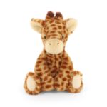 Ülő, pihe-puha plüss zsiráf, 20 cm (Keel Toys, Keeleco Enchanted World)