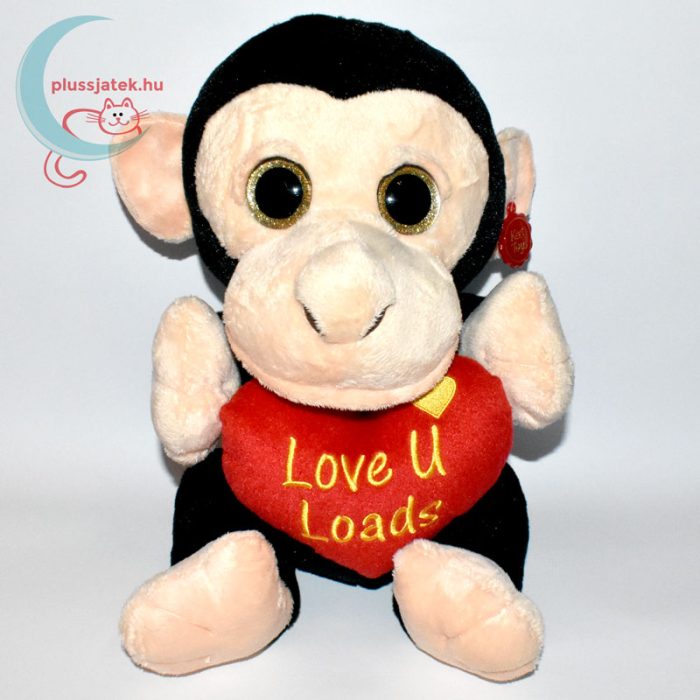Hatalmas csillogó szemű szerelmes plüss majom