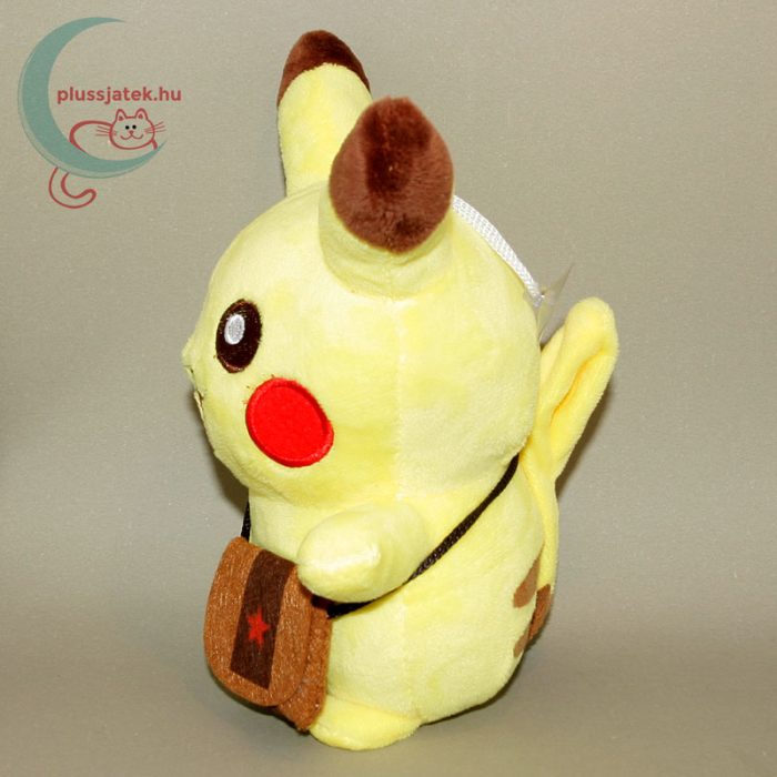 Pikachu kis táskával plüss (20 cm) bal oldalról