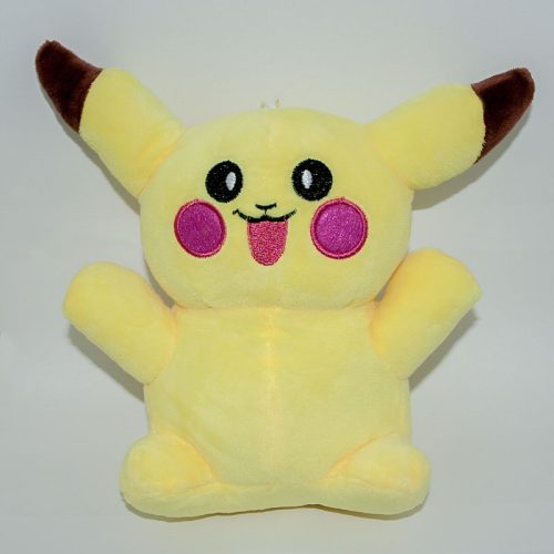 Nyitott szájú 18 cm-es olcsó Pikachu pokémon plüss