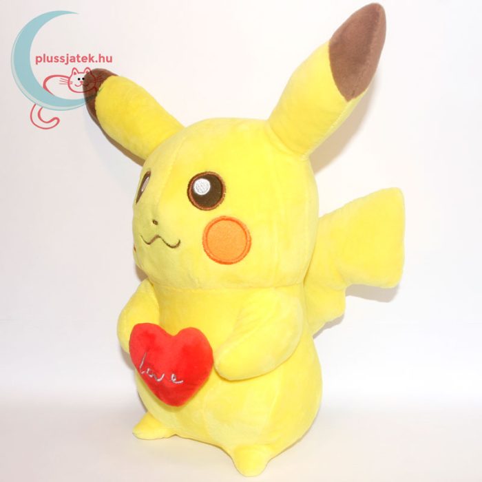 Szerelmes 32 cm-es Pikachu Pokémon plüss balról