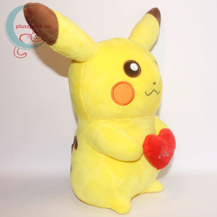 Szerelmes 32 cm-es Pikachu Pokémon plüss jobbról