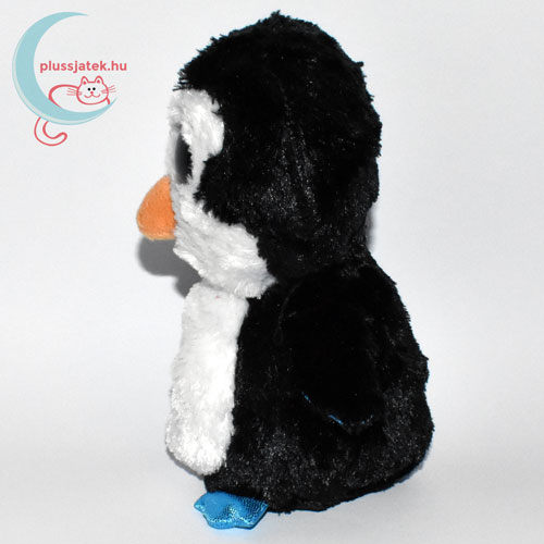 TY nagyszemű fekete plüss pingvin oldalról