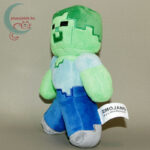 Minecraft zombi plüss figura balról